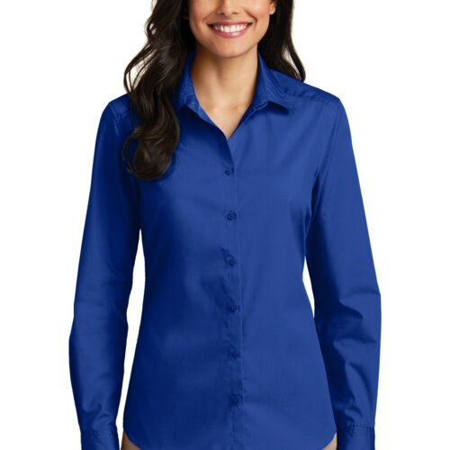 Women's Long Sleeve Carefree Poplin Shirt Thumbnail