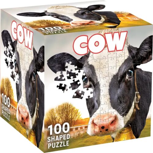 Cow 100 Piece Shaped Jigsaw Puzzle Thumbnail