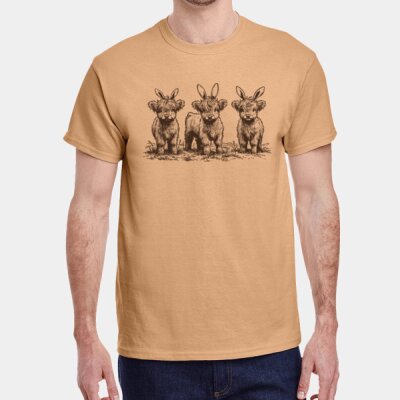 Highland Cows with Eart Thumbnail