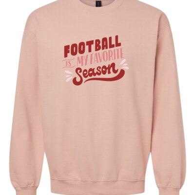 Football is My Favorite Season Dusty Rose Thumbnail