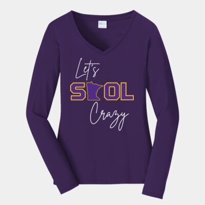 Let's Skol Crazy LADIES V-Neck Thumbnail