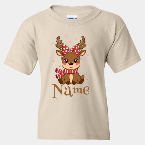 YOUTH Reindeer Custom Name T 2 Thumbnail