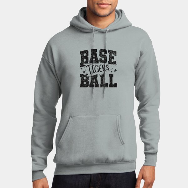 Baseball Flag - Core Fleece Pullover Hooded Sweatshirt Thumbnail