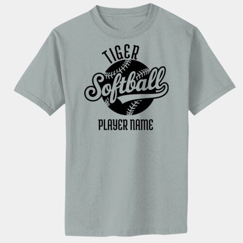 Custom Softball Name  - Toddler Core Cotton Tee Thumbnail