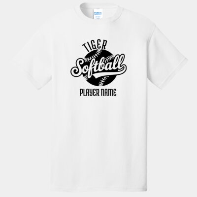 Custom Softball Name  - Core Cotton Tee Thumbnail