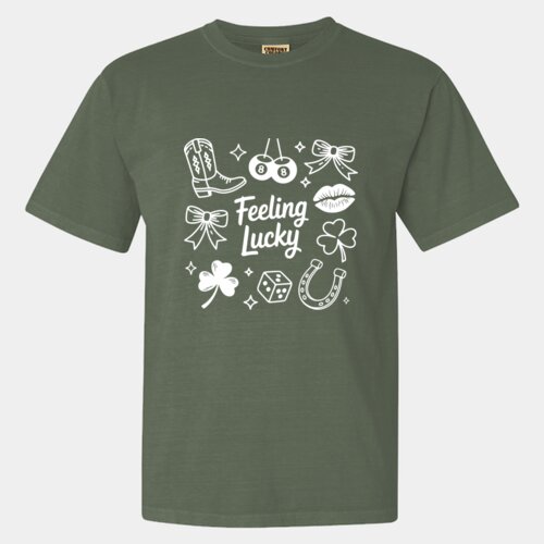 Feeling Lucky - Garment-Dyed Heavyweight T-Shirt Thumbnail