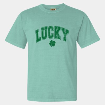 Lucky Varsity Letters - Garment-Dyed Heavyweight T-Shirt Thumbnail
