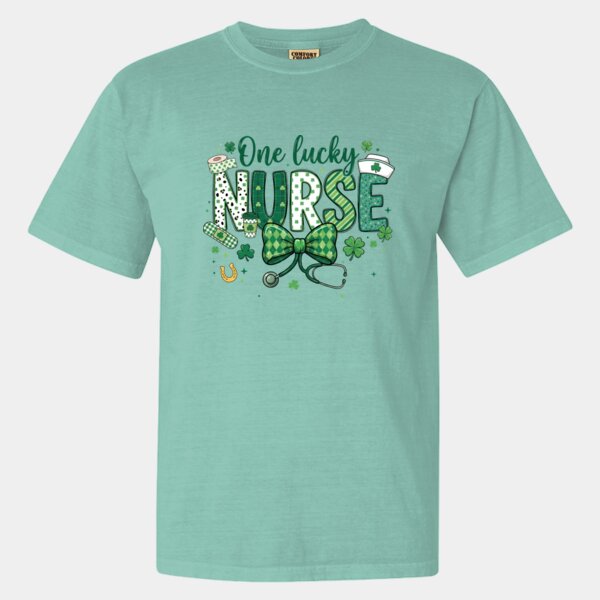 One Lucky Nurse - Garment-Dyed Heavyweight T-Shirt Thumbnail