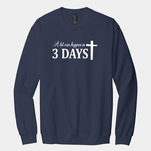 A lot can happen in 3 DAYS - Softstyle ® Crewneck Sweatshirt Thumbnail