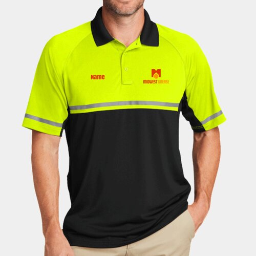 Midwest Grease - Select Lightweight Snag Proof Enhanced Visibility Polo Thumbnail