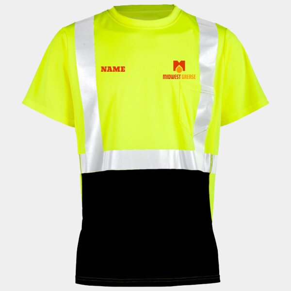 Midwest Grease - Select Lightweight Snag Proof Enhanced Visibility Polo Thumbnail