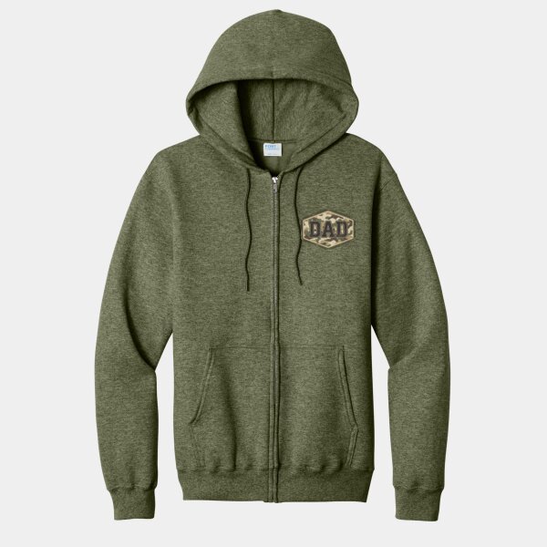 Dad (camo patch) Zip Hoodie Thumbnail