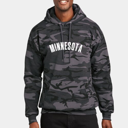 Minnesota  - Core Fleece Camo Pullover Hooded Sweatshirt Thumbnail