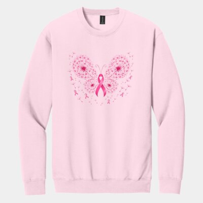 Dandelion Butterfly - Softstyle ® Crewneck Sweatshirt Thumbnail