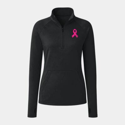 Hope Ribbon - Women's Sport Wick ® Stretch 1/4 Zip Pullover Thumbnail