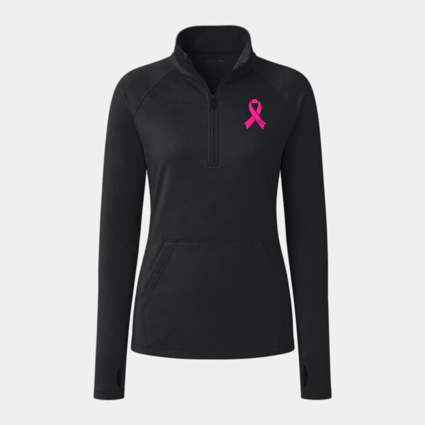 Hope Ribbon - Women's Sport Wick ® Stretch 1/4 Zip Pullover Thumbnail