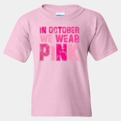 In October We Wear Pink - Heavy Cotton™ Youth T-Shirt Thumbnail