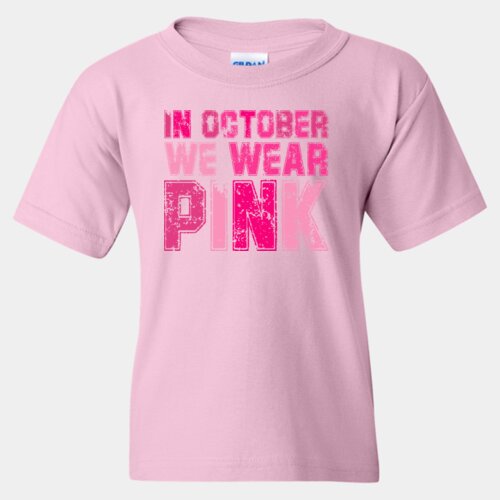 In October We Wear Pink - Heavy Cotton™ Youth T-Shirt Thumbnail