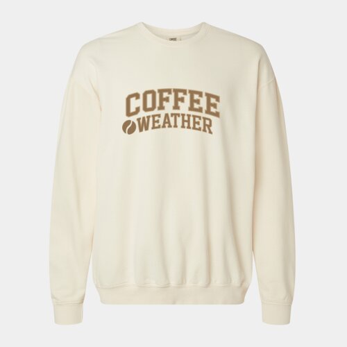 Coffee Weather Garment-Dyed Lightweight Fleece Crew Thumbnail