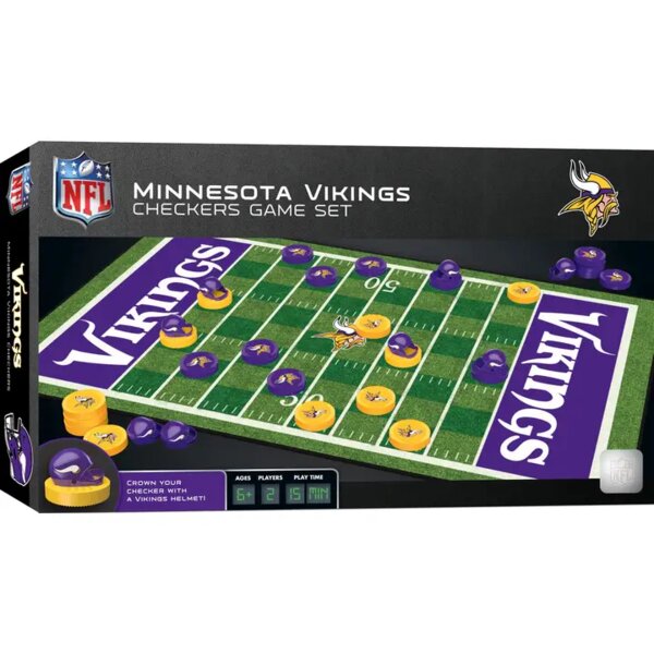 Minnesota Vikings Checkers Board Game Thumbnail