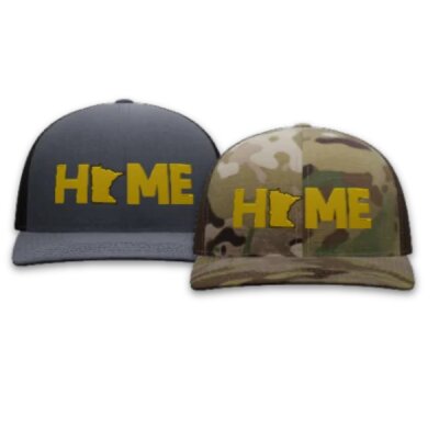 Minnesota HOME Embroidered Trucker Snapback Hat Thumbnail