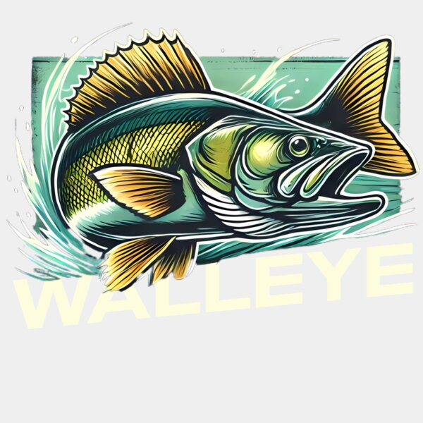 Walleye Slayer Shirt Design Thumbnail