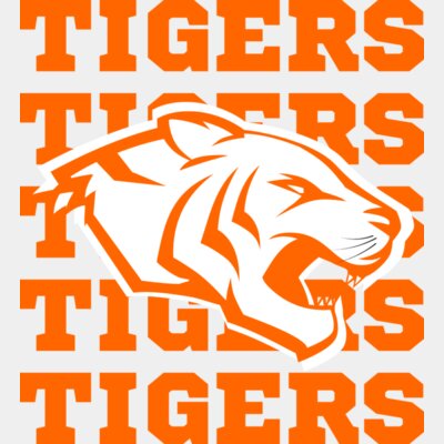 Tigers Repeated (Orange) Thumbnail