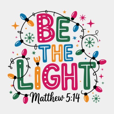 Christmas Light Be the Light Matthew PNG Thumbnail