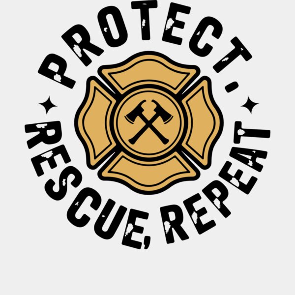 Protect Rescue Repeat Firefighter Shirt Thumbnail