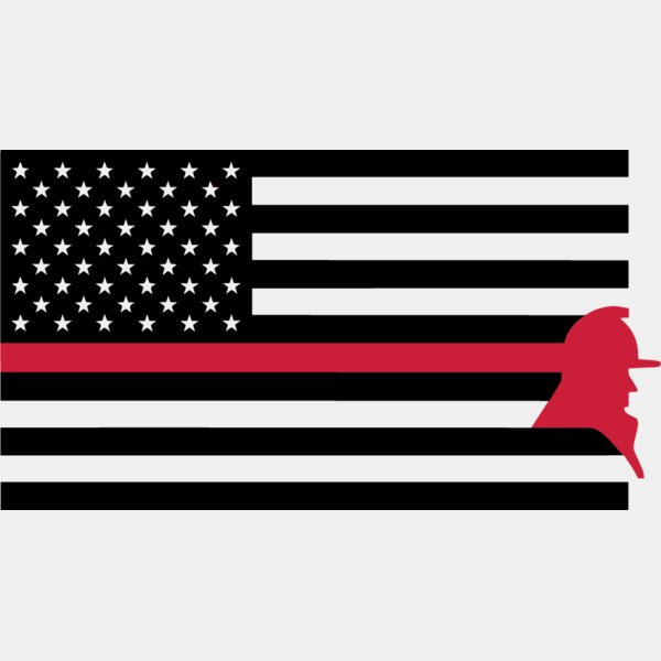 Firefigher Amer Flag Thumbnail