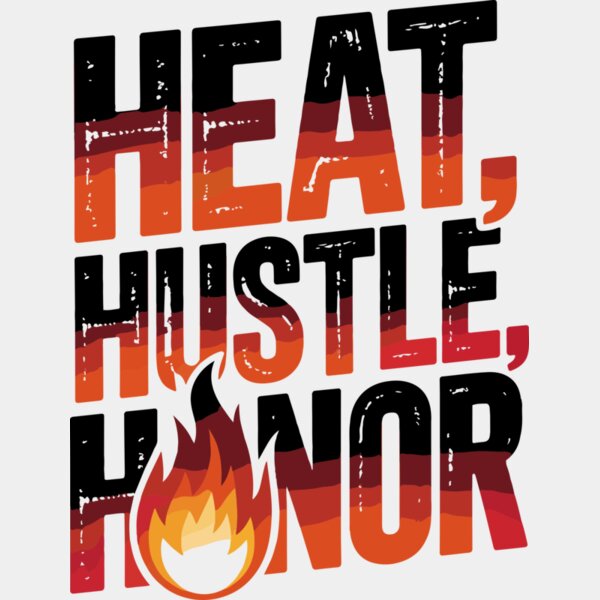Heart Hustle Honor Firefighter T Shirt Thumbnail