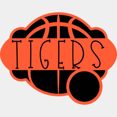 kld Tigers Basketball Frame Monogram Thumbnail
