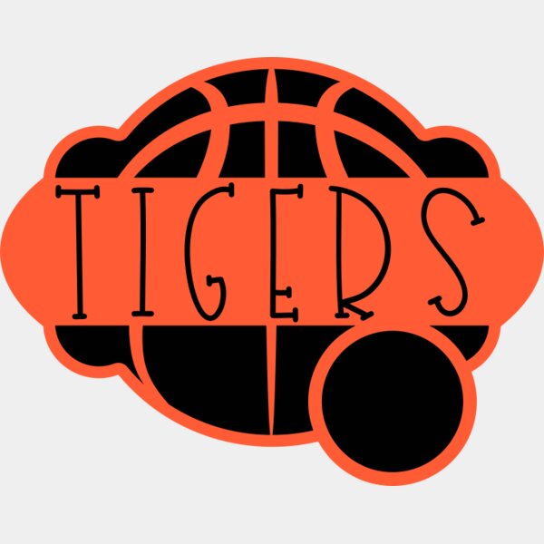 kld Tigers Basketball Frame Monogram Thumbnail