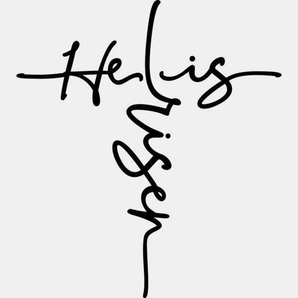 Easter Cross He Is Risen SVG Thumbnail