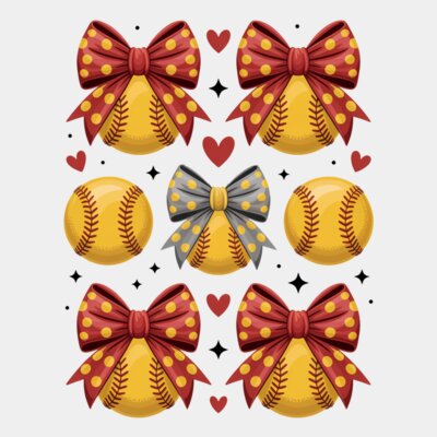 Softball Game Day Png  Softball Bow Png Thumbnail