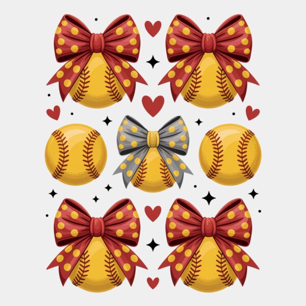 Softball Game Day Png  Softball Bow Png Thumbnail