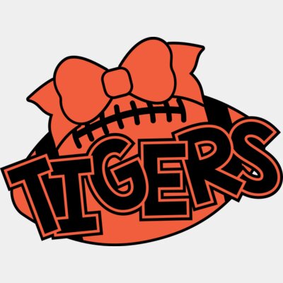 kld Tigers Football Bow Thumbnail