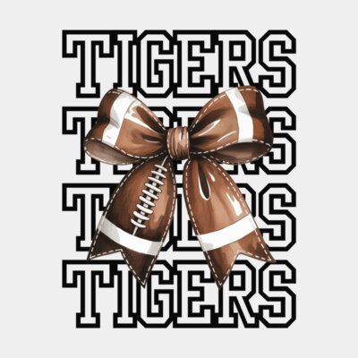 Tigers Football Coquette Bow Thumbnail