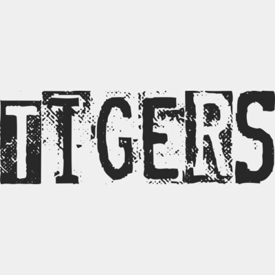 Tigers Typography rent type Thumbnail