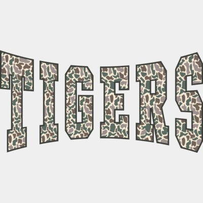 Camouflage School Mascot PNG Camo Tigers Thumbnail
